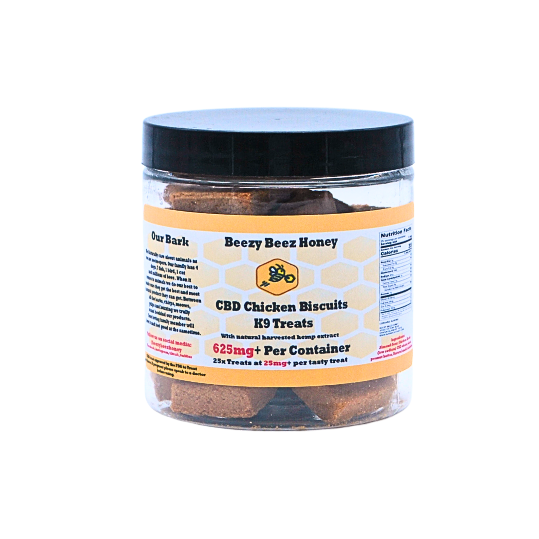 625mg+ CBD Doggy Treats (Various Natural Flavors)